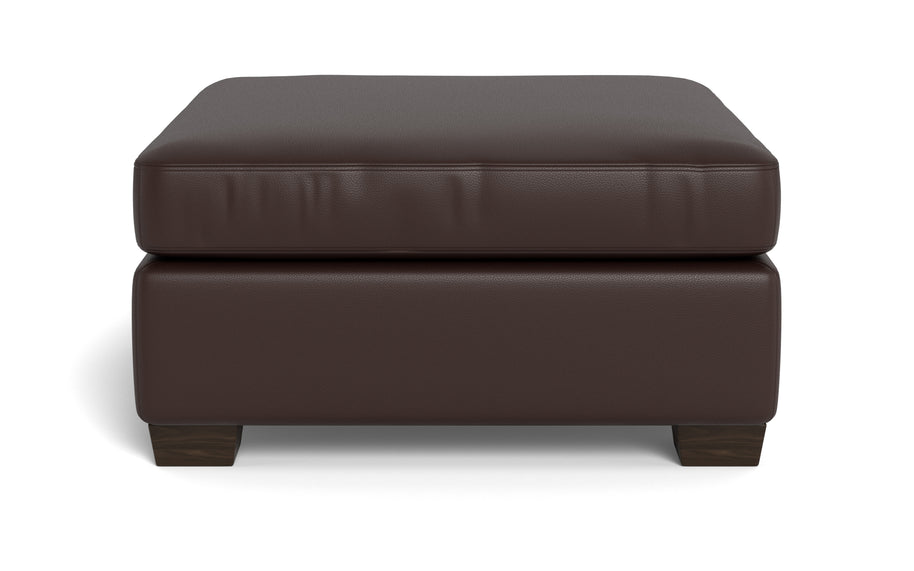 Abel Leather Cocktail Ottoman-Fabric Sofa-Tribeca Espresso Leather-MAK Modern