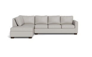 Abel Leather Left Chaise Sectional-Fabric Sofa-Tribeca Chelsea-MAK Modern