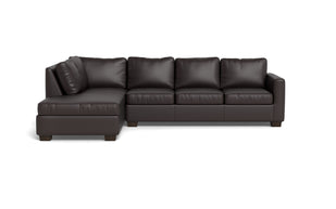 Abel Leather Left Chaise Sectional-Fabric Sofa-Tribeca Quarry Leather-MAK Modern