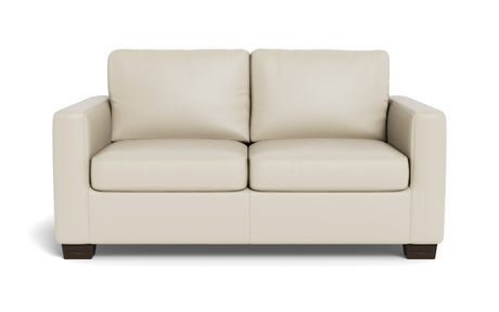 Abel Leather Loveseat-Fabric Sofa-Tribeca Cream Leather-MAK Modern