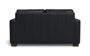 Abel Leather Loveseat-Fabric Sofa-Tribeca Black Leather-MAK Modern