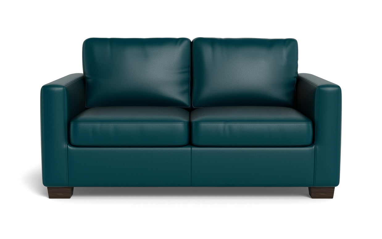 Abel Leather Loveseat-Fabric Sofa-Tribeca Lagoon-MAK Modern