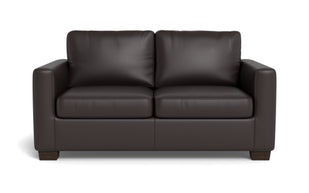 Abel Leather Loveseat-Fabric Sofa-Tribeca Quarry Leather-MAK Modern