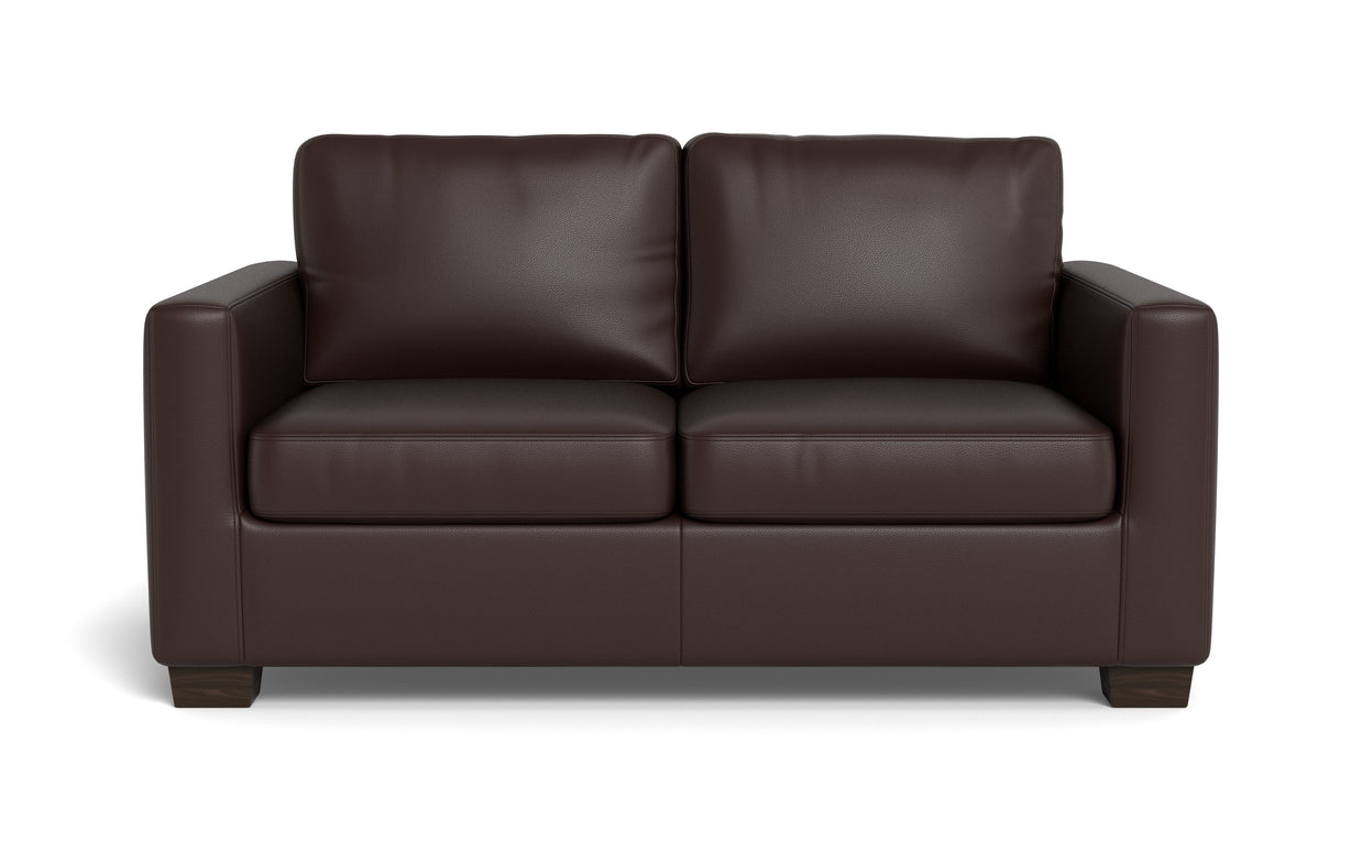 Abel Leather Loveseat-Fabric Sofa-Tribeca Espresso Leather-MAK Modern