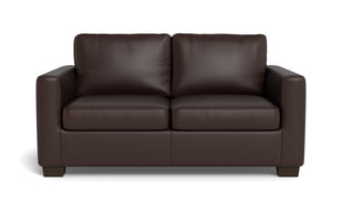 Abel Leather Loveseat-Fabric Sofa-Tribeca Espresso Leather-MAK Modern