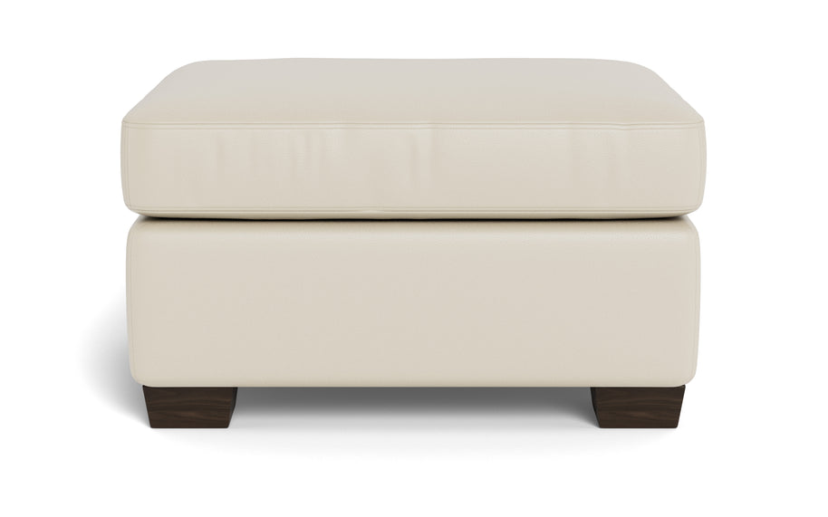 Abel Leather Ottoman-Fabric Sofa-Tribeca Cream Leather-MAK Modern