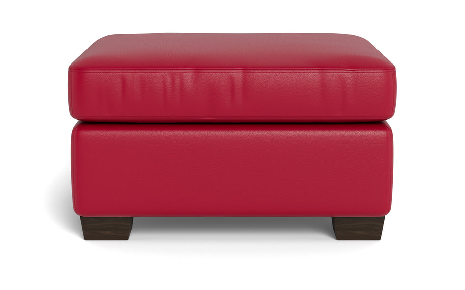 Abel Leather Ottoman-Fabric Sofa-Tribeca Scarlet-MAK Modern