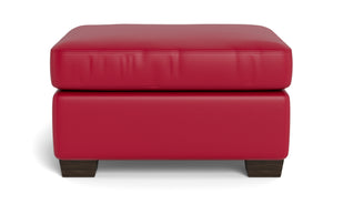 Abel Leather Ottoman-Fabric Sofa-Tribeca Scarlet-MAK Modern