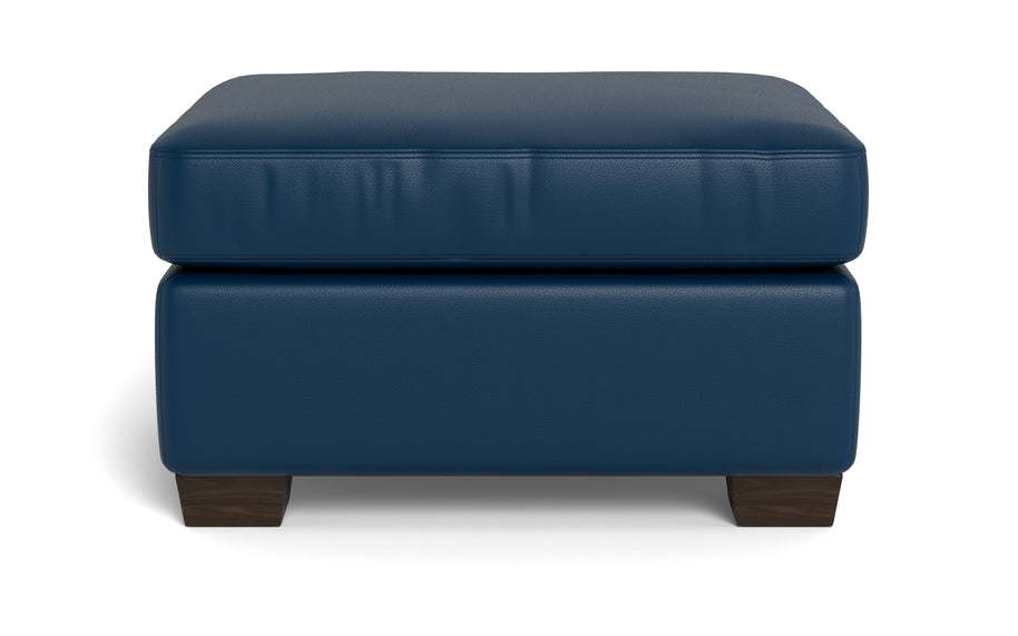 Abel Leather Ottoman-Fabric Sofa-Tribeca Cobalt-MAK Modern