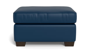 Abel Leather Ottoman-Fabric Sofa-Tribeca Cobalt-MAK Modern