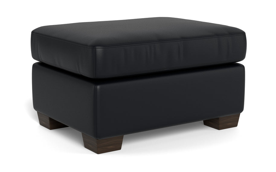 Abel Leather Ottoman-Fabric Sofa-Tribeca Black Leather-MAK Modern