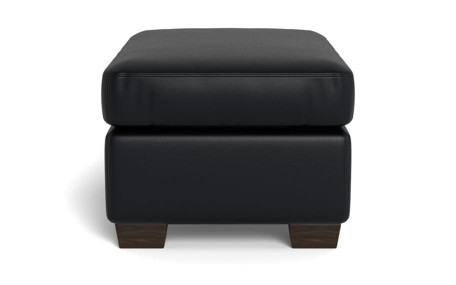 Abel Leather Ottoman-Fabric Sofa-Tribeca Black Leather-MAK Modern