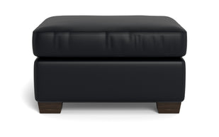 Abel Leather Ottoman-Fabric Sofa-Tribeca Black Leather-MAK Modern
