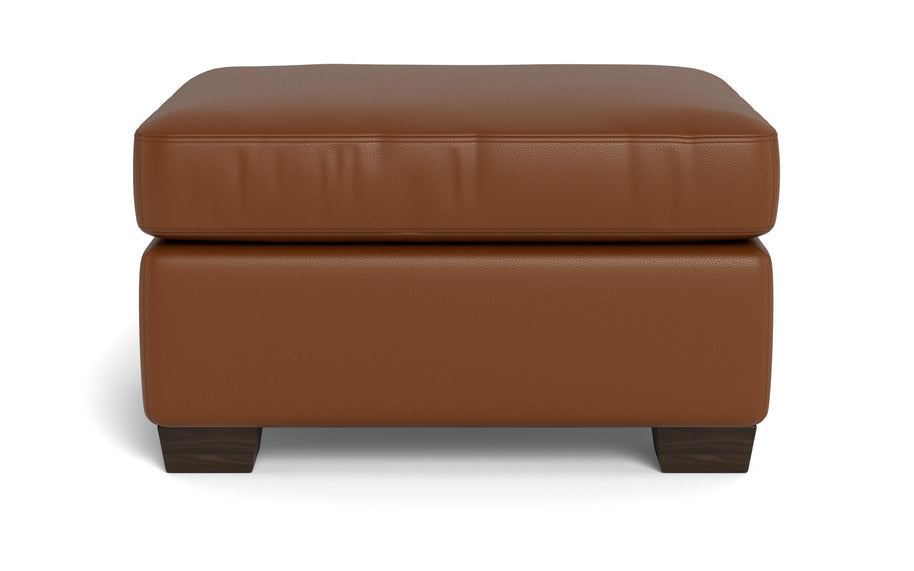 Abel Leather Ottoman-Fabric Sofa-Tribeca Chestnut Leather-MAK Modern