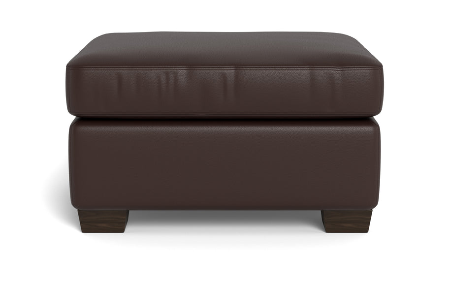 Abel Leather Ottoman-Fabric Sofa-Tribeca Espresso Leather-MAK Modern