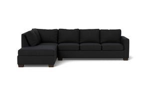 Abel Left Chaise Sectional-Fabric Sofa-Merit Onyx-MAK Modern