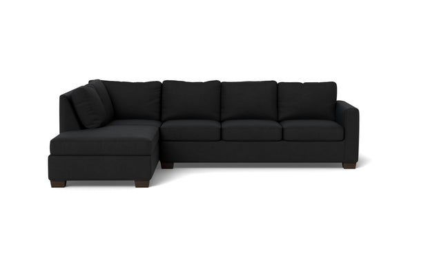 Abel Left Chaise Sectional-Fabric Sofa-Merit Onyx-MAK Modern