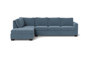 Abel Left Chaise Sectional-Fabric Sofa-Elliot French Blue-MAK Modern