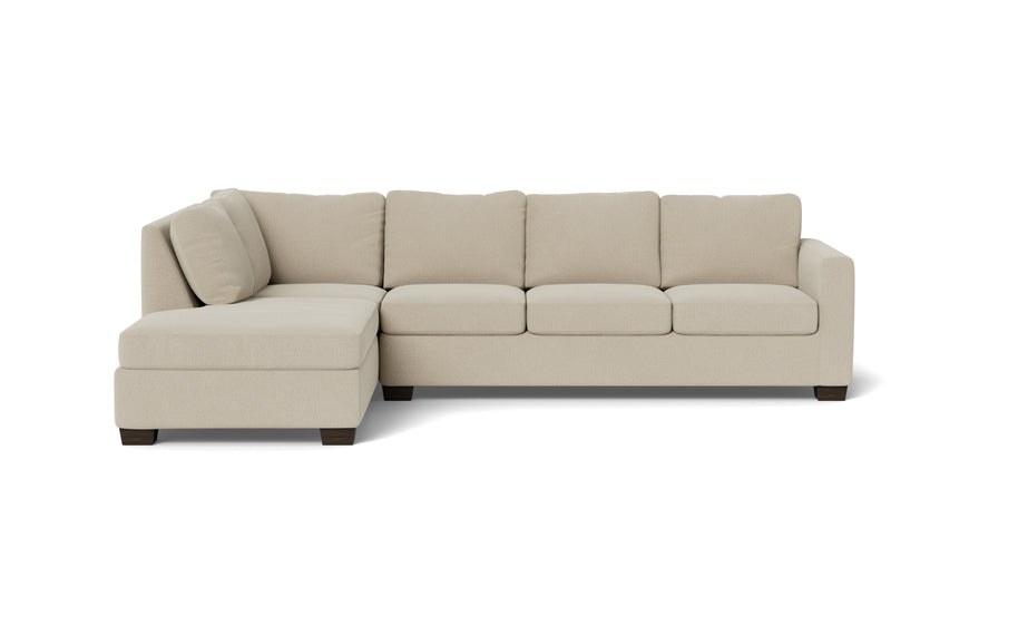 Abel Left Chaise Sectional-Fabric Sofa-Curious Pearl-MAK Modern