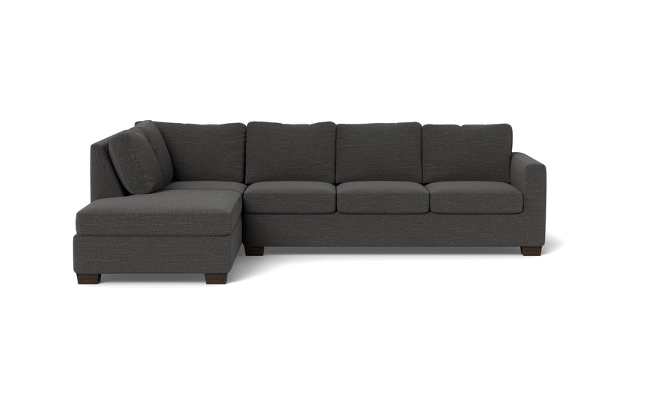 Abel Left Chaise Sectional-Fabric Sofa-Curious Charcoal-MAK Modern