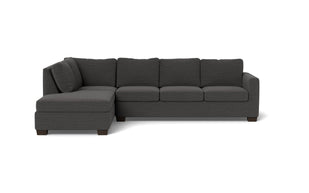 Abel Left Chaise Sectional-Fabric Sofa-Curious Charcoal-MAK Modern