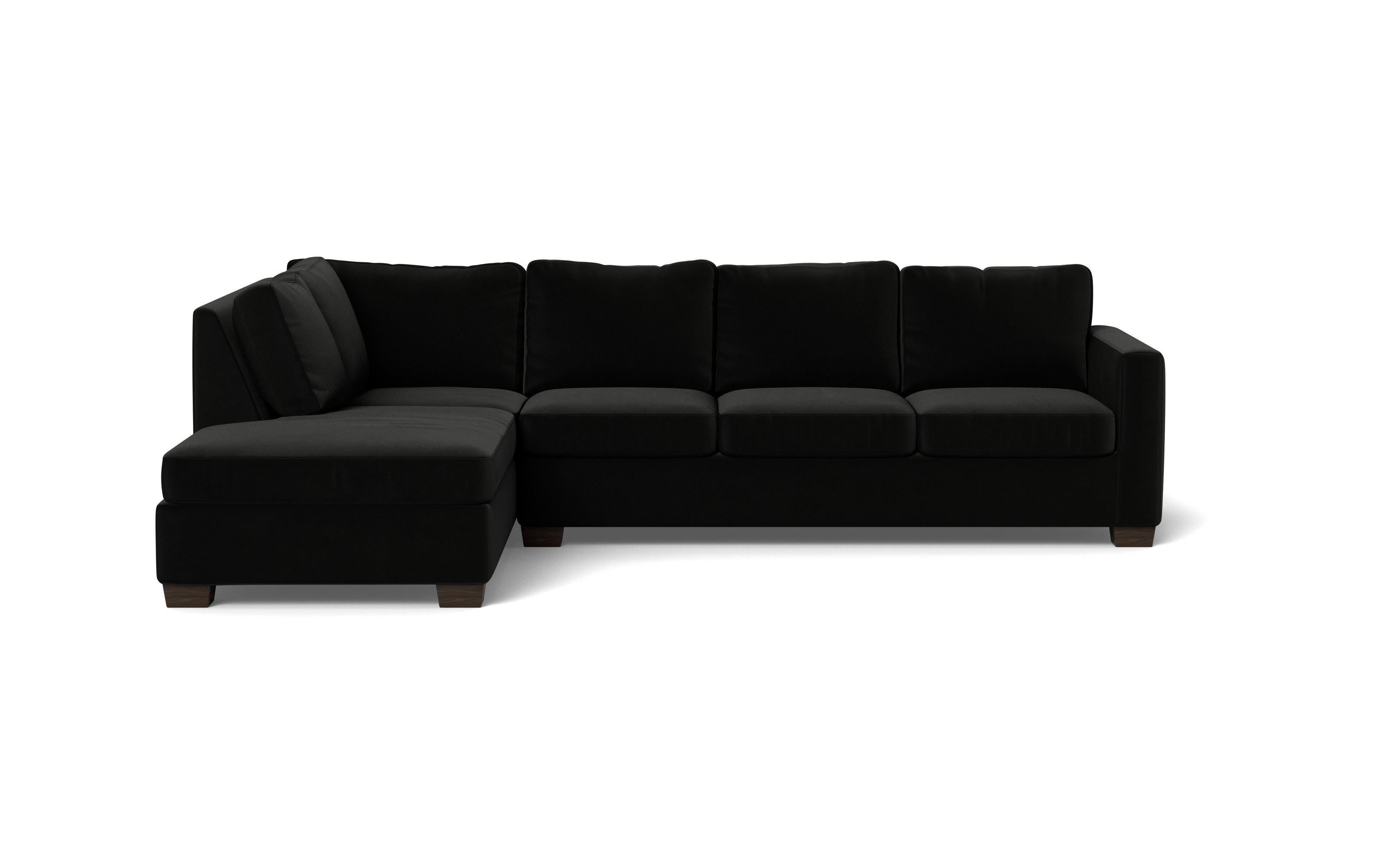 Abel Left Chaise Sectional-Fabric Sofa-Superb Gun Metal-MAK Modern