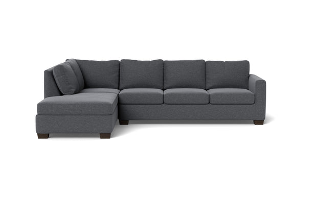 Abel Left Chaise Sectional-Fabric Sofa-Bennett Charcoal-MAK Modern