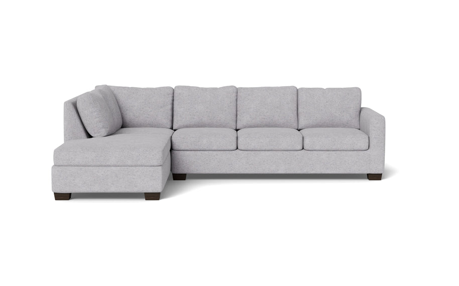 Abel Left Chaise Sectional-Fabric Sofa-Travis Pewter-MAK Modern