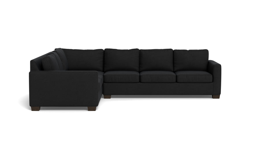 Abel Left Corner Sectional-Fabric Sofa-Merit Onyx-MAK Modern