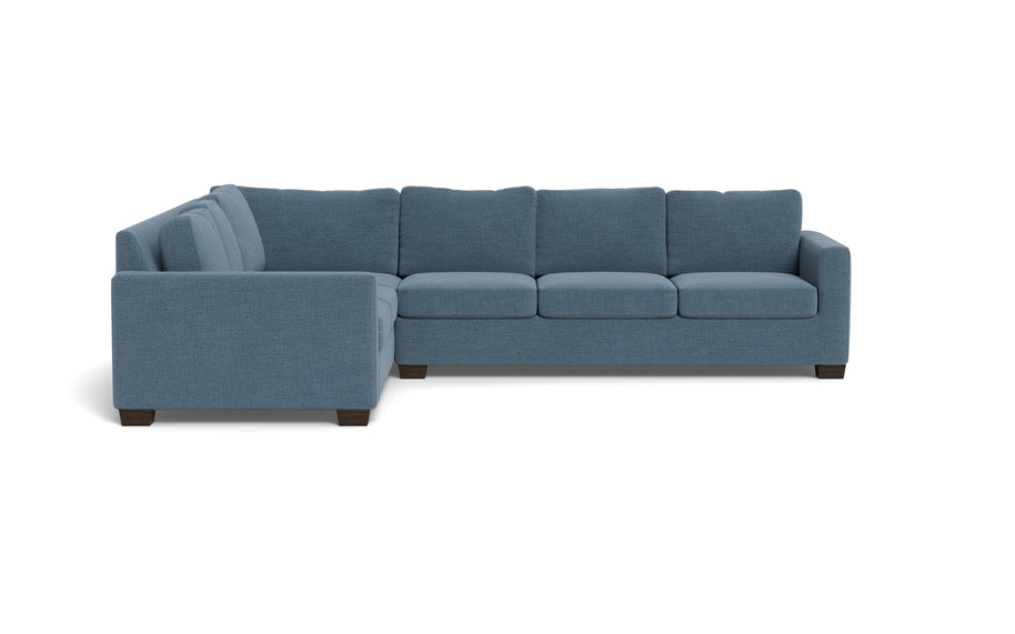 Abel Left Corner Sectional-Fabric Sofa-Elliot French Blue-MAK Modern