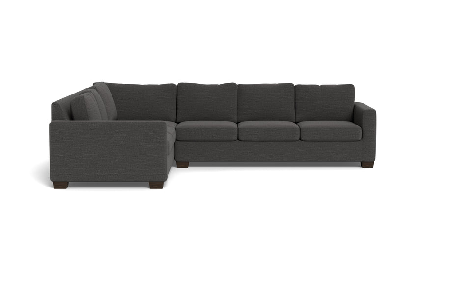 Abel Left Corner Sectional-Fabric Sofa-Curious Charcoal-MAK Modern
