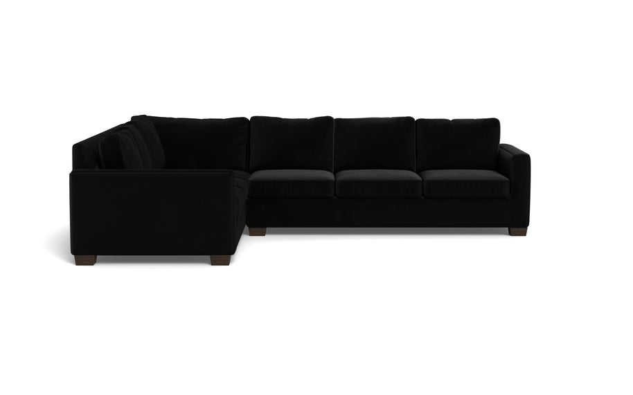 Abel Left Corner Sectional-Fabric Sofa-Superb Gun Metal-MAK Modern