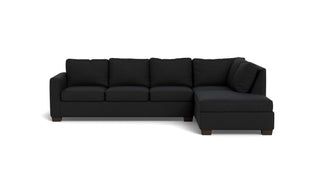 Abel Right Chaise Sectional-Fabric Sofa-Merit Onyx-MAK Modern