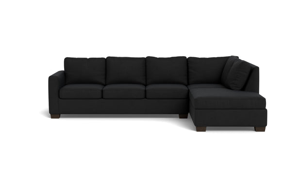 Abel Right Chaise Sectional-Fabric Sofa-Merit Onyx-MAK Modern