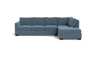 Abel Right Chaise Sectional-Fabric Sofa-Elliot French Blue-MAK Modern
