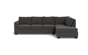 Abel Right Chaise Sectional-Fabric Sofa-Curious Charcoal-MAK Modern