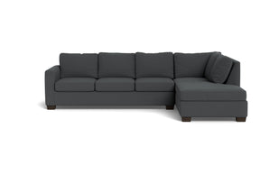 Abel Right Chaise Sectional-Fabric Sofa-Peyton Pepper-MAK Modern