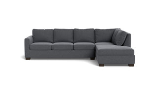 Abel Right Chaise Sectional-Fabric Sofa-Bennett Charcoal-MAK Modern