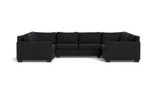 Abel U Sectional-Fabric Sofa-Merit Onyx-MAK Modern