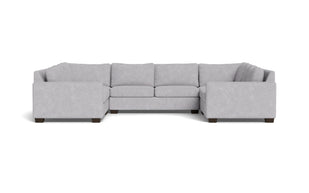 Abel U Sectional-Fabric Sofa-Travis Pewter-MAK Modern