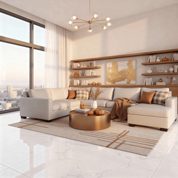 Jett Leather Corner Sectional With Right Chaise