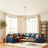 Jett Leather Left Corner Sectional