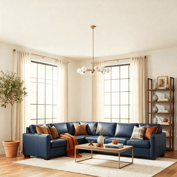 Jett Leather Left Corner Sectional