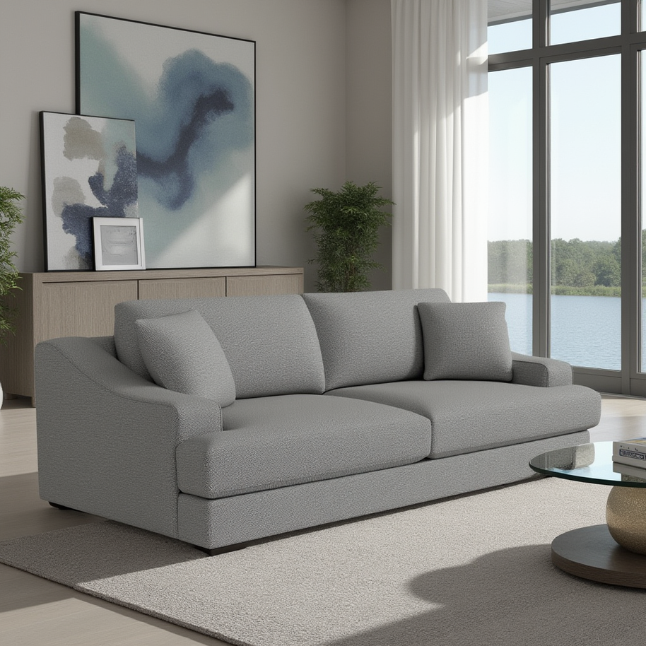 Ascent Loveseat-Fabric Sofa-Alley Pepper-MAK Modern