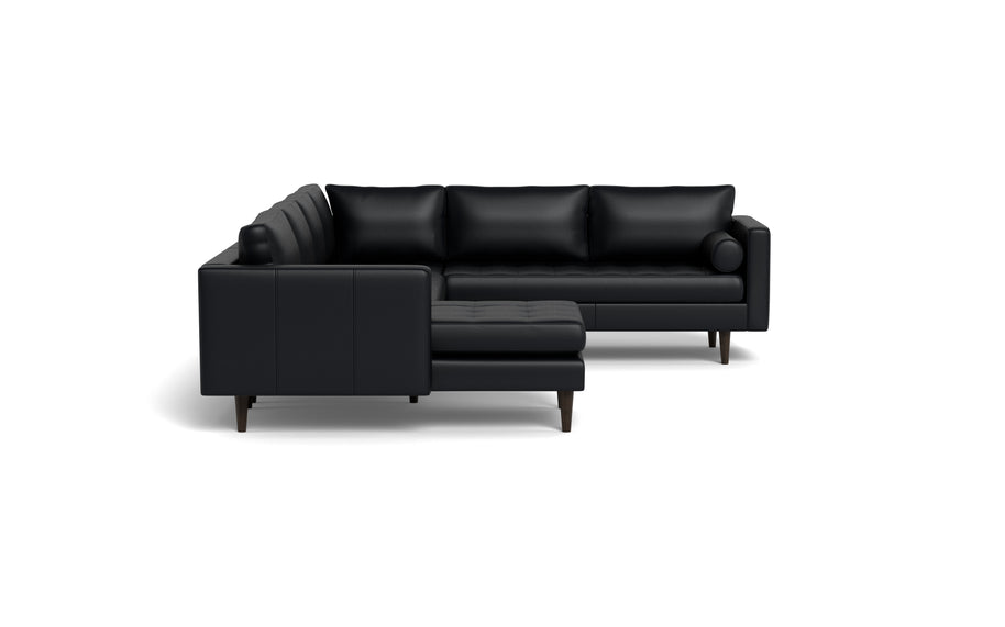 Ayden Leather Corner Sectionals With Left Chaise