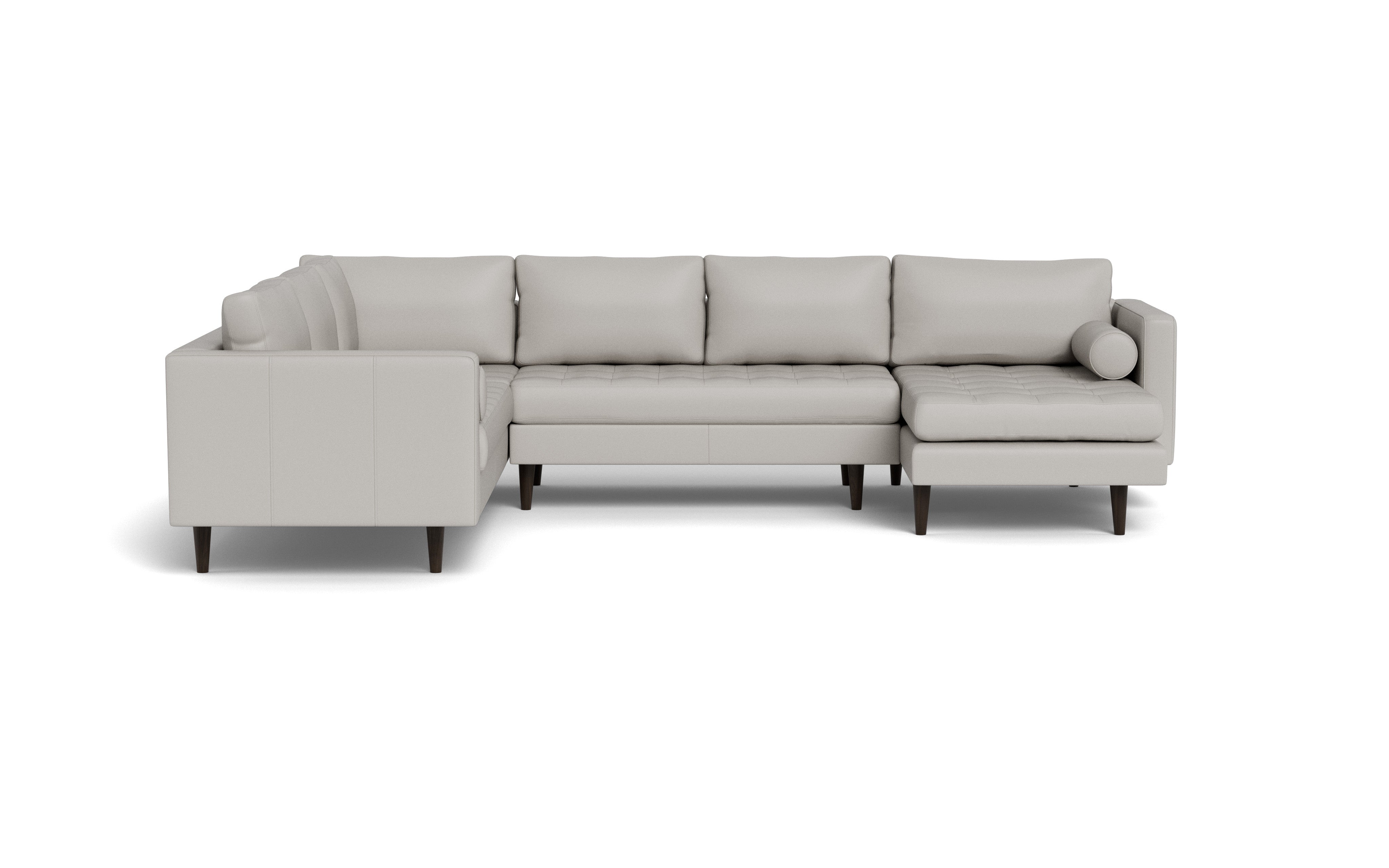 Ayden Leather Corner Sectionals With Right Chaise