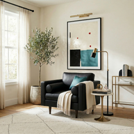 Ayden Leather Arm Chair