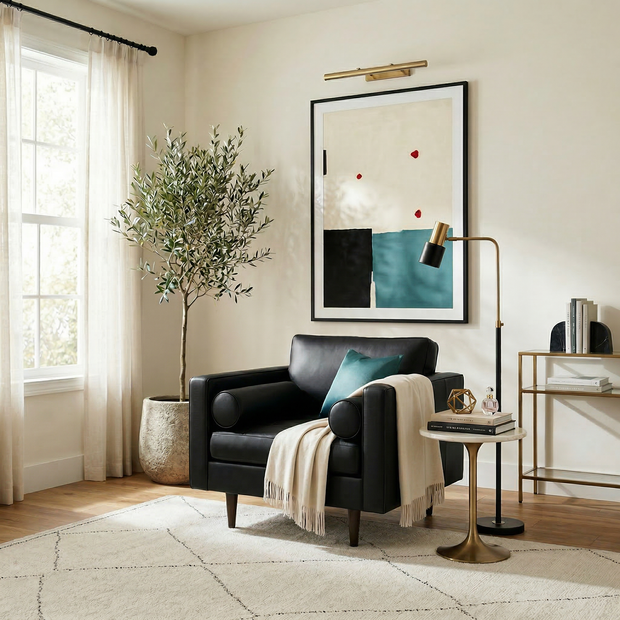Ayden Leather Arm Chair