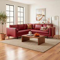 Ayden Leather Corner Sectional