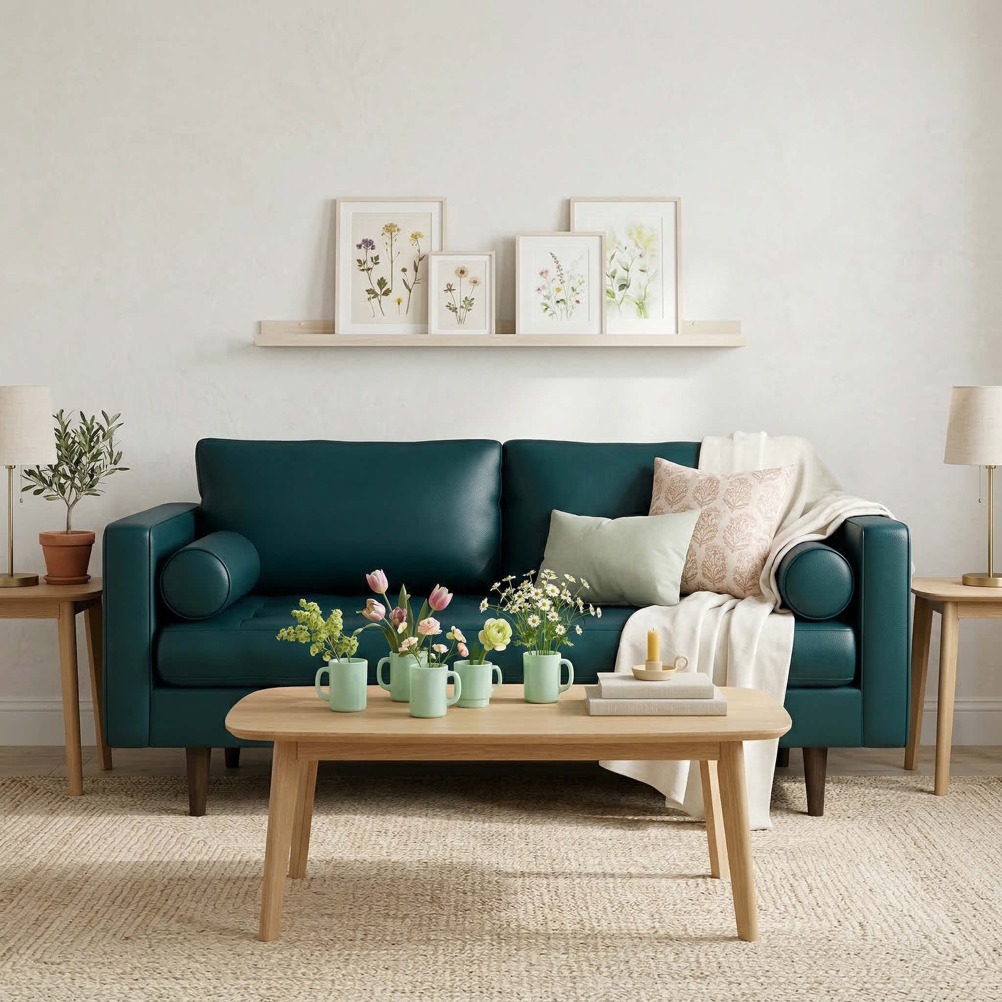 Ayden Leather Loveseat